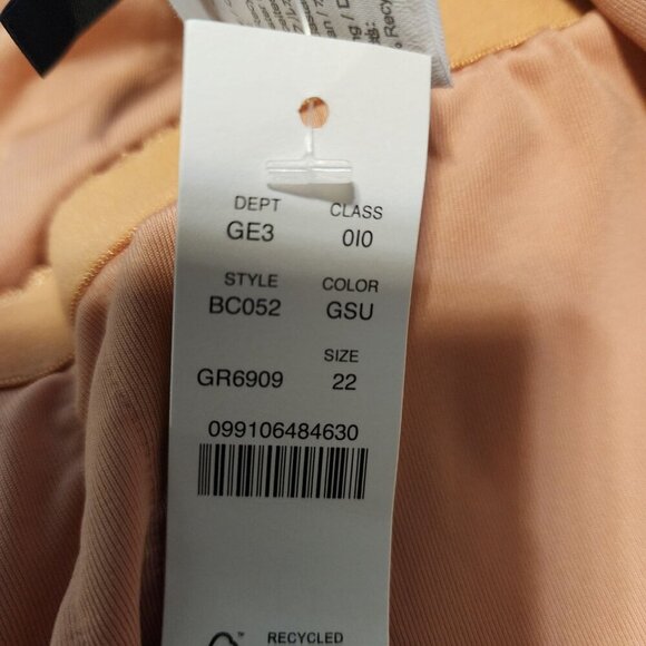 J.Crew one piece swimsuit size 22 green textured fabric New plus - Picture 10 of 12